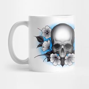 Skull and Flowers Mug